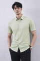 Turbo Regular Fit Seamless Silk Casual Shirt In Beige