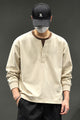 Turbo Henley Pullover Imported Round Neck Men's Sweatshirt