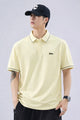 Turbo Striped Tipping Men's Polo T-Shirt In Cream