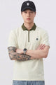 Turbo "AeroZip Elite" Men's Polo T-Shirt In Cream