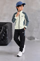 Rebok Tech-Fit Wind Breaker Zipper Kid's Co-Ord Set