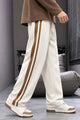 Turbo Club Striped Wide-Leg Loose Bottom Trouser