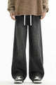 Turbo Side Stripe Drawstring Baggy Jeans