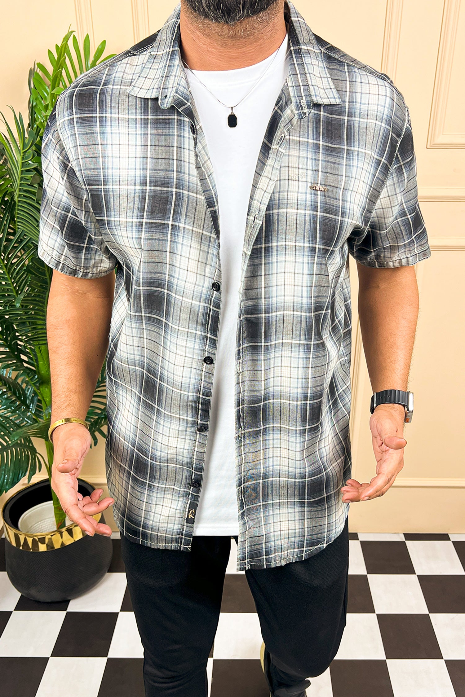 Turbo Classic Pattern Comfort Casual Shirt