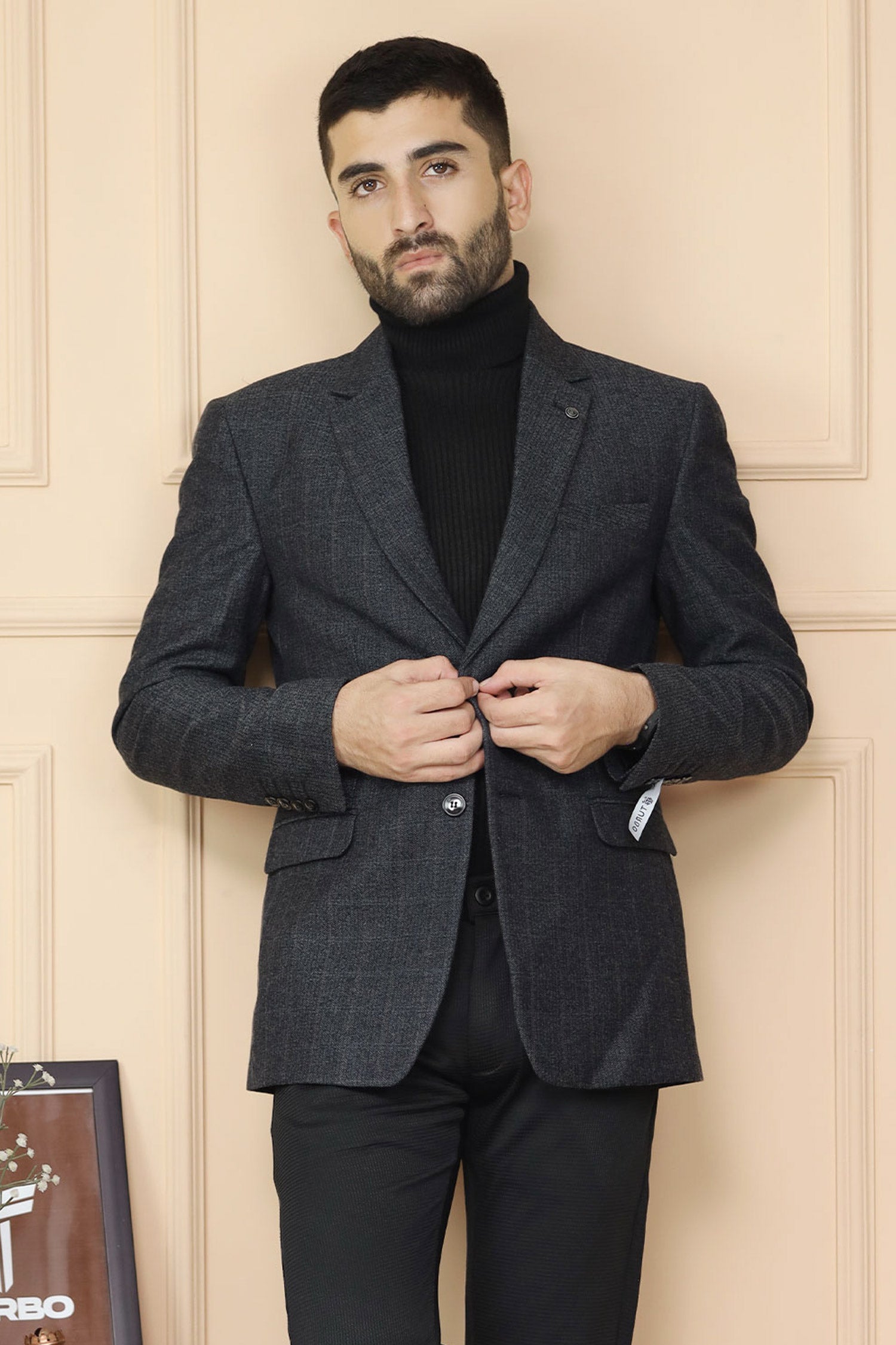 Classic Rich Self Lining Pattern Men Blazer