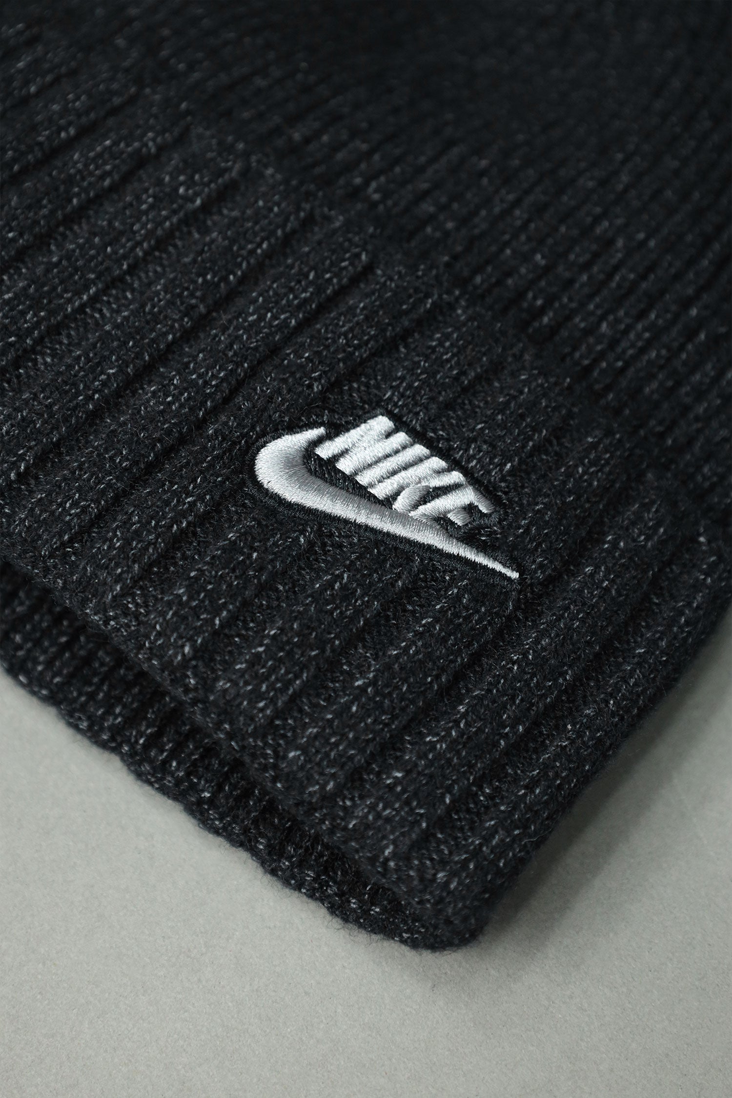 Nke Icon Cashmere Wool Beanie Cap In Charcoal Black