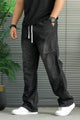 Turbo Pull On Elastic Waist Denim Cargo Jeans