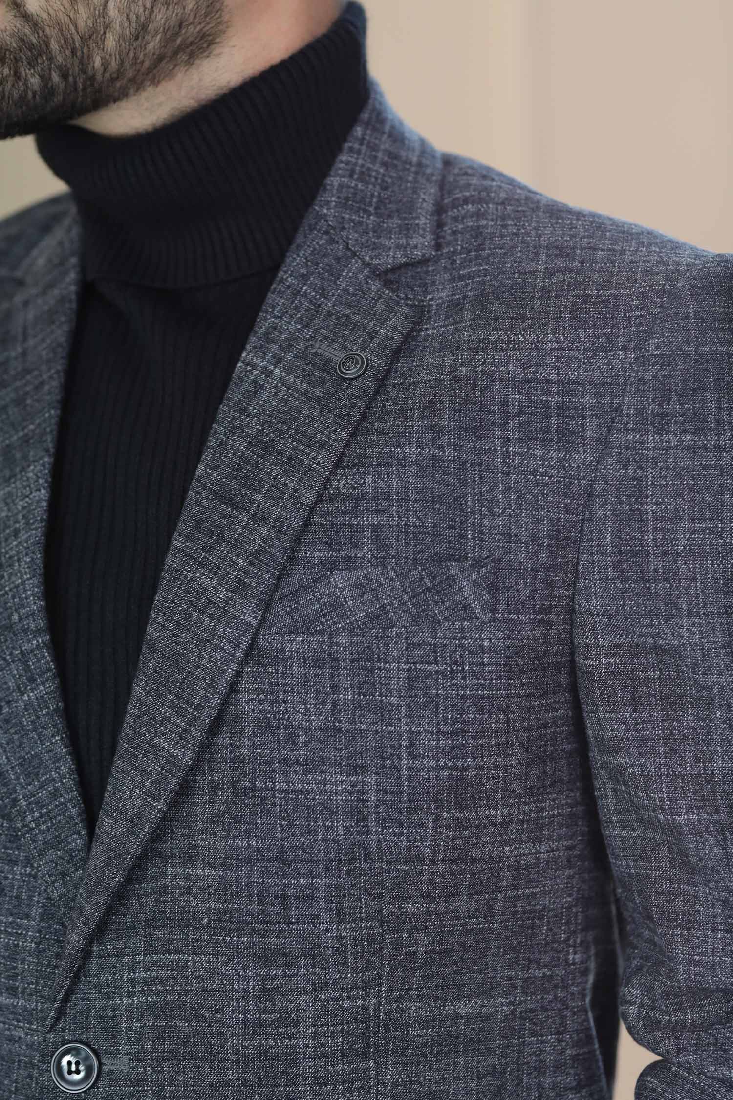 Classic Rich Ember Tone Mens Casual Blazer
