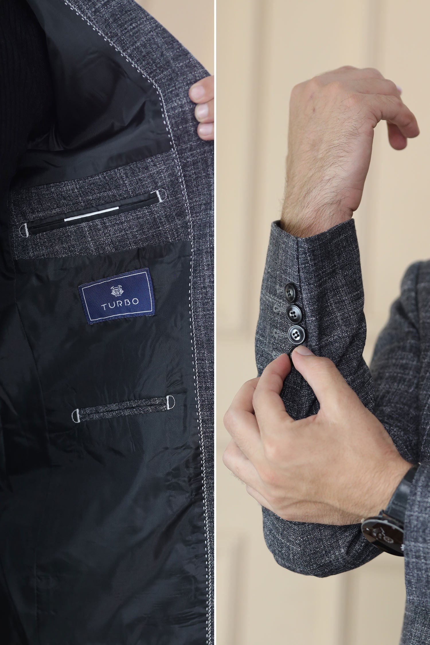 Classic Rich Ember Tone Mens Casual Blazer