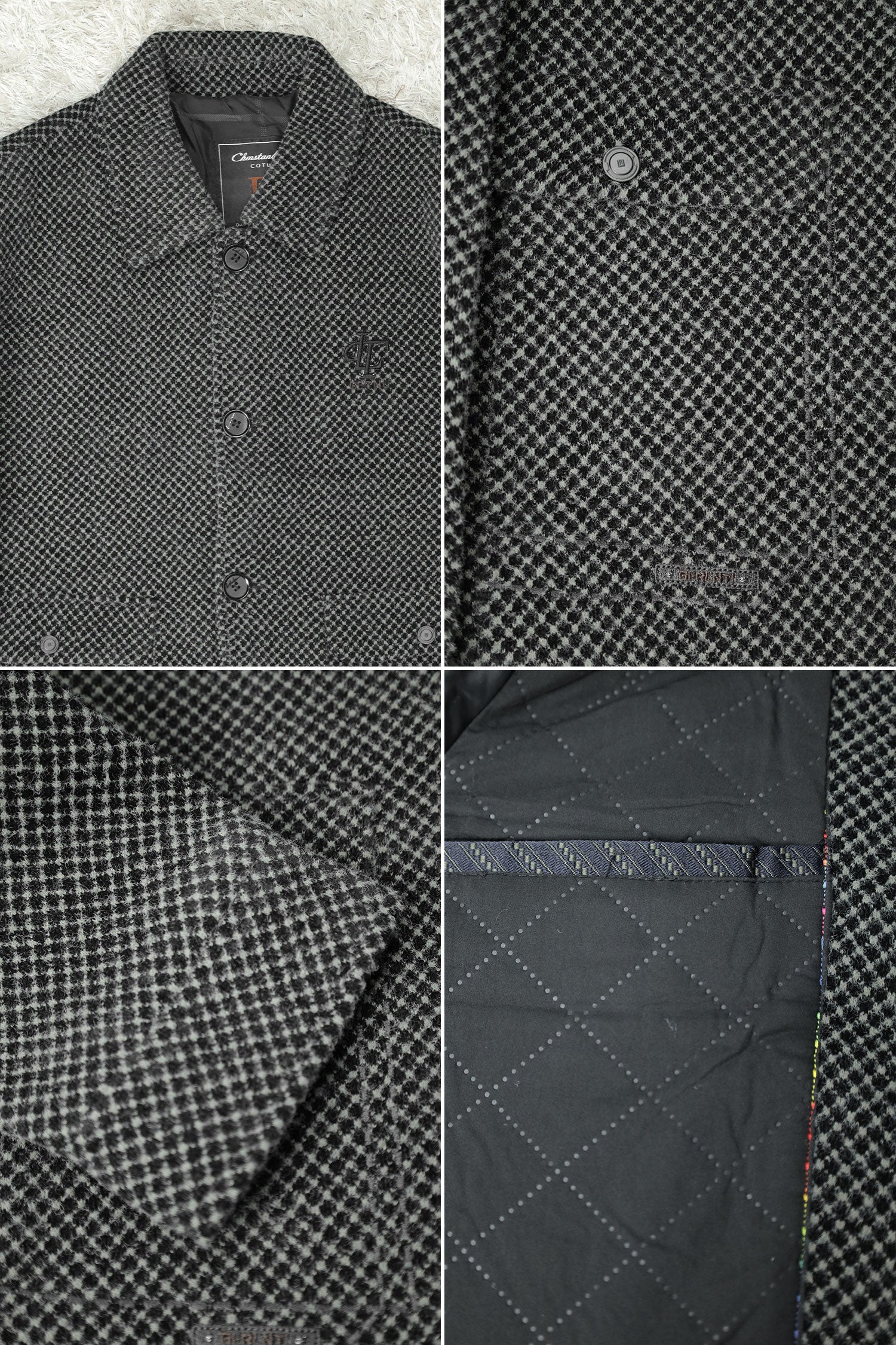 Geometric Pattern Imported Men's Woolen Jacket