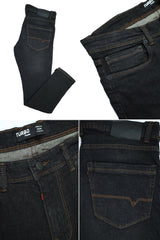 Slim Fit Premium Turbo Jeans in Charcoal black