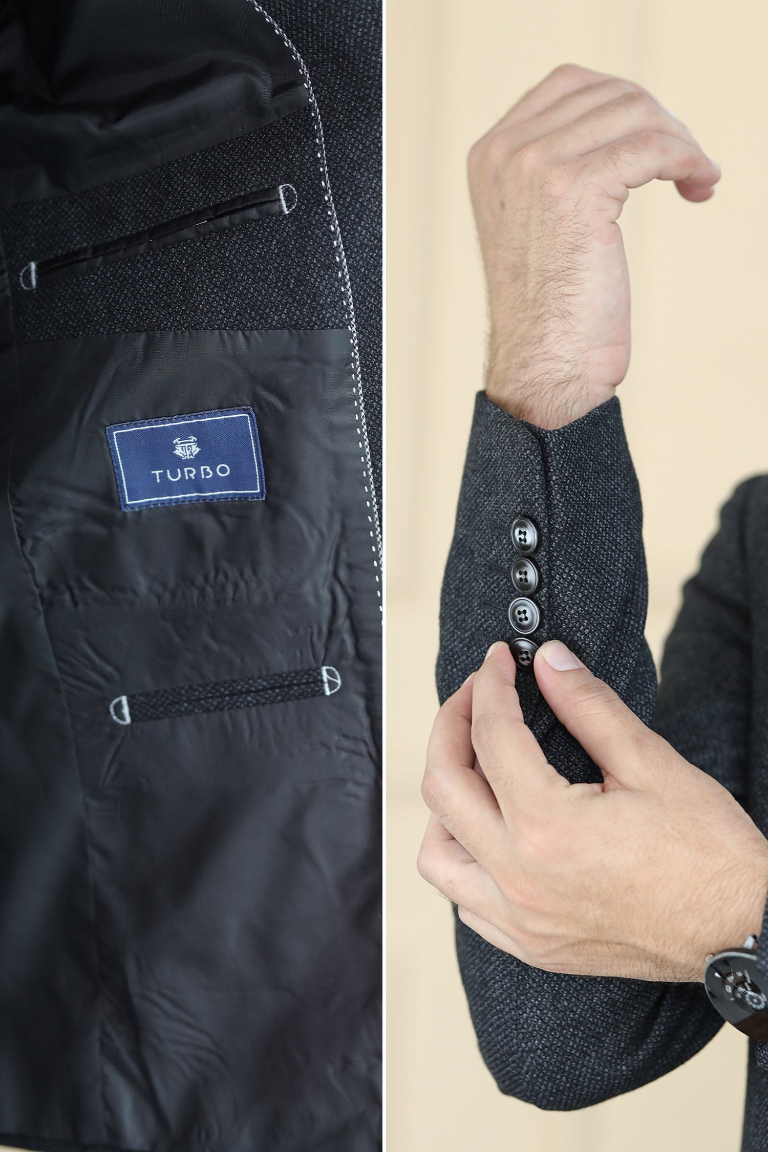 Classic Rich Premium Wool Blend Mens Casual Blazer