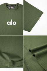 Alo 'The Icon' Geometric Graphic Crew Neck Tee