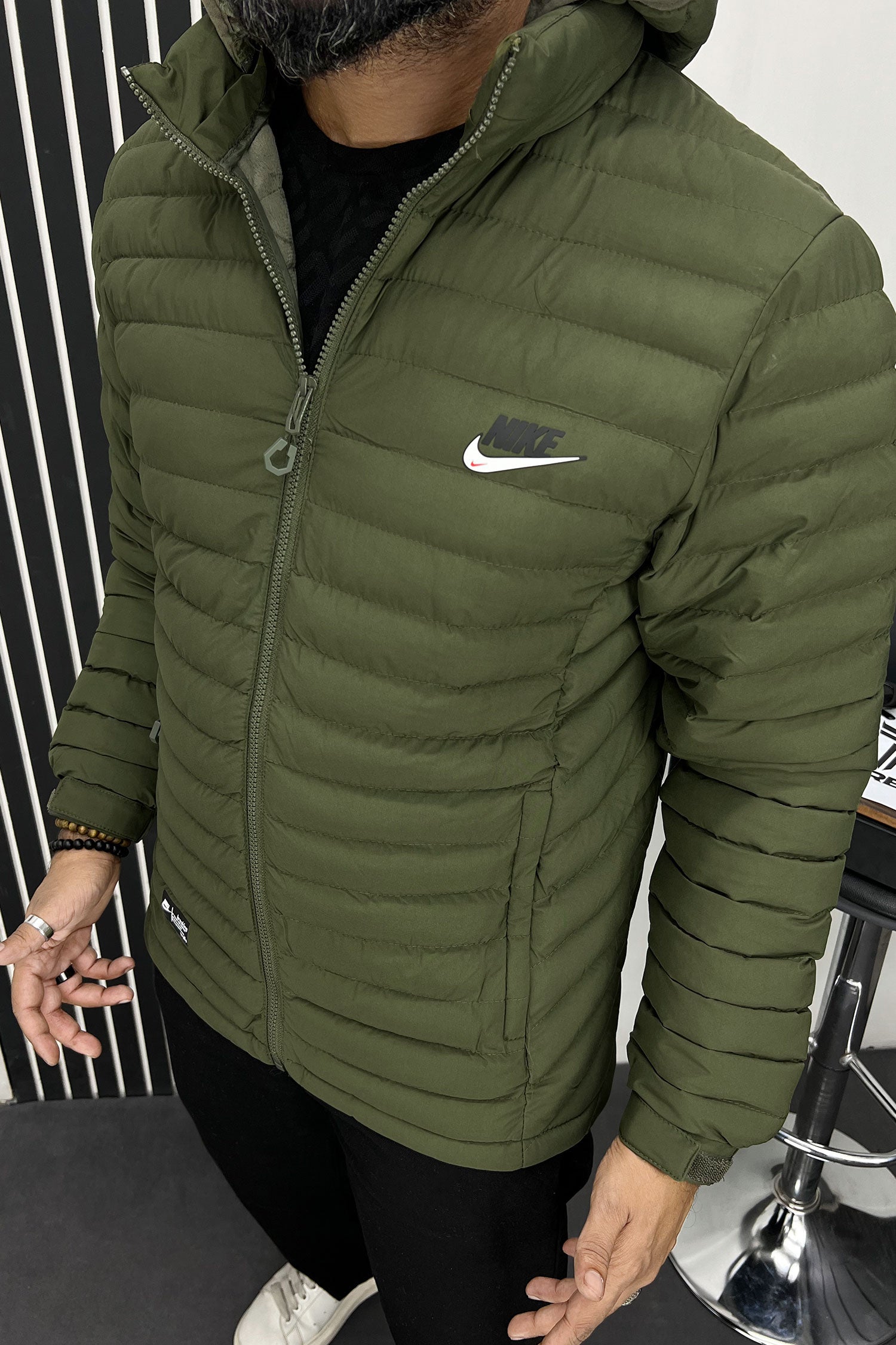 Nke Hooded Imported Puffer Jacket