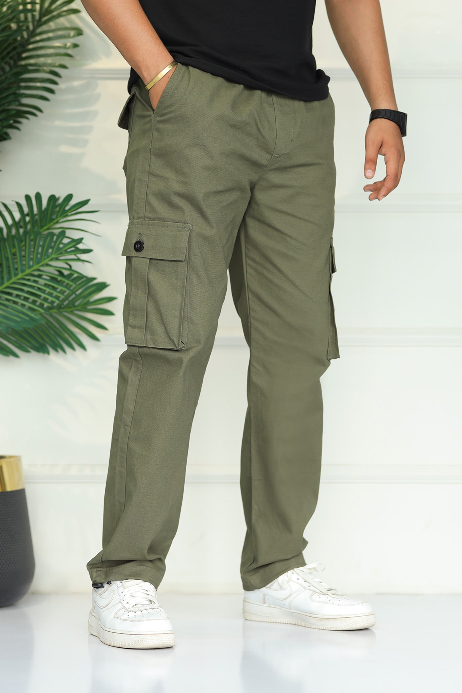 Turbo's 6 Pockets Loose Bottom Cargo Trouser