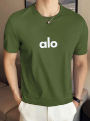 Alo 'The Icon' Geometric Graphic Crew Neck Tee