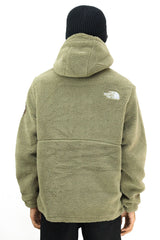 The Nrth Fce Sherpa Double Sided Imported Puffer Jacket In Camo Green