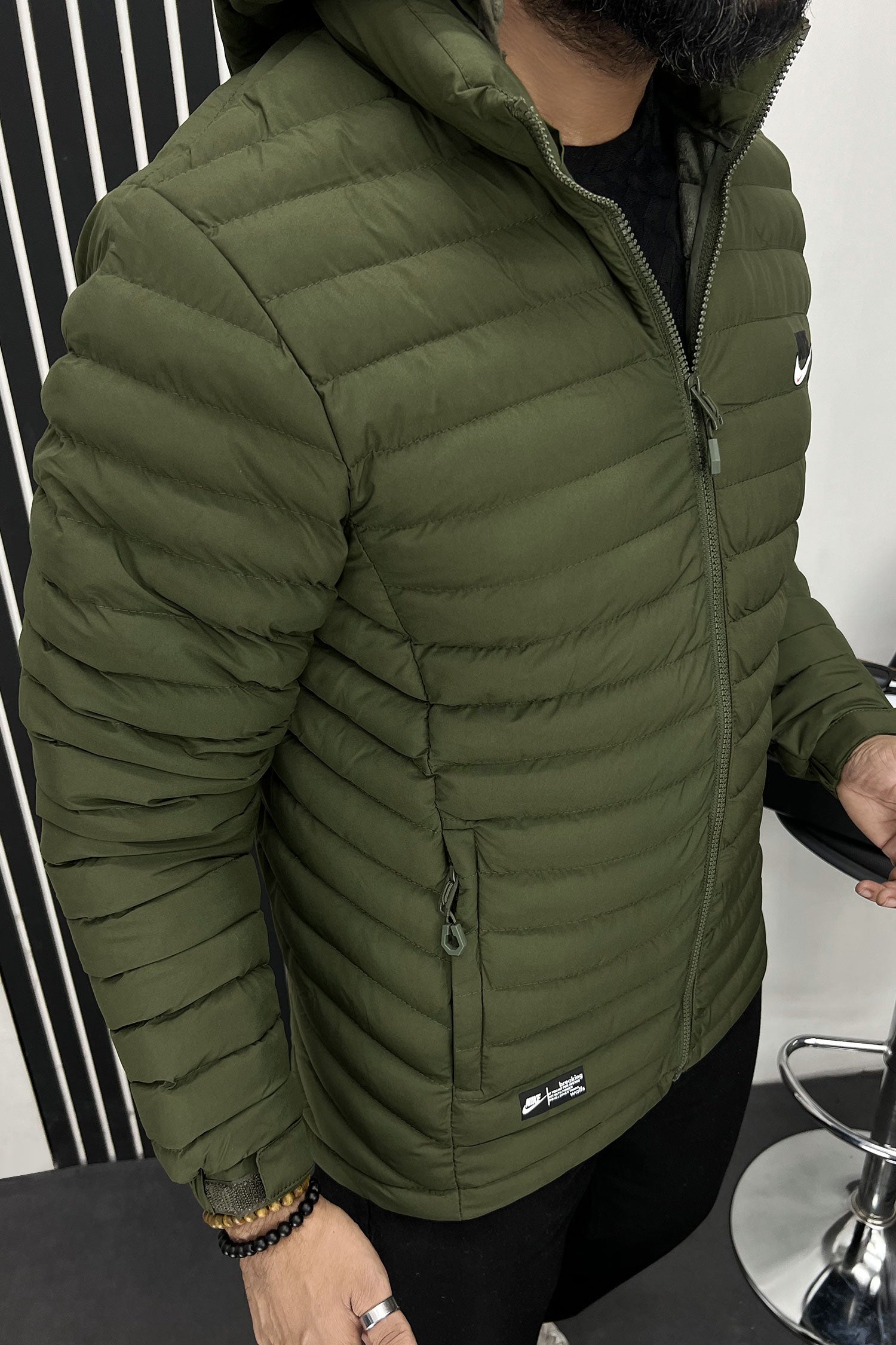 Nke Hooded Imported Puffer Jacket