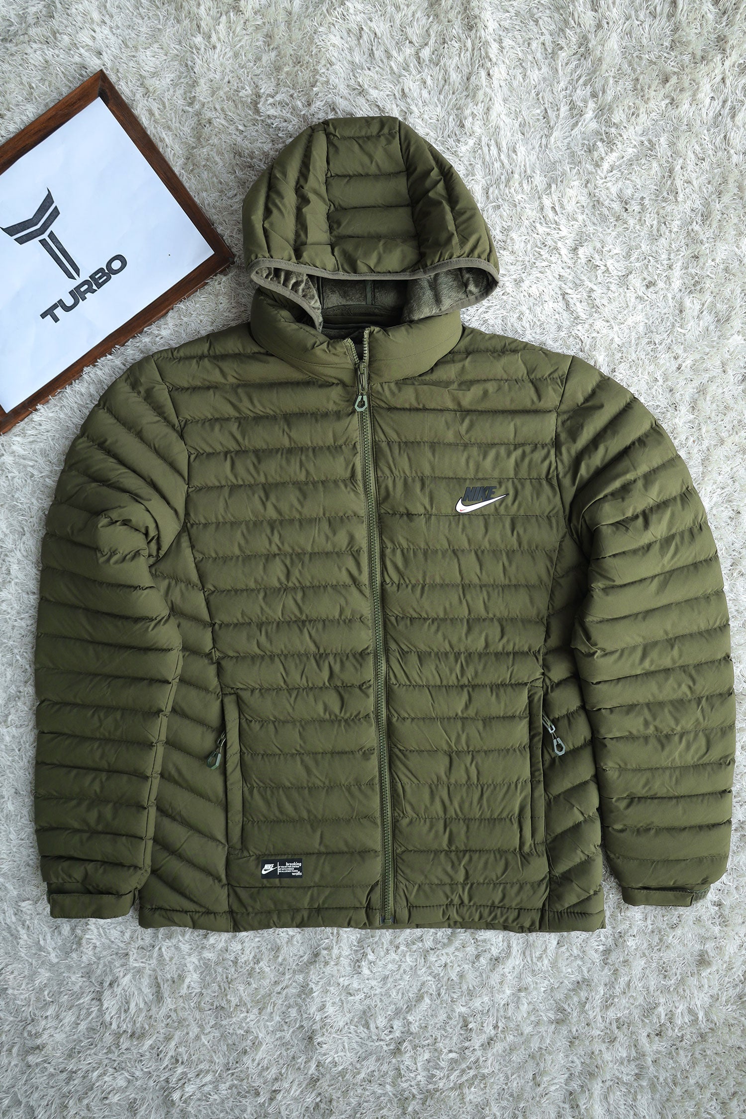 Nke Hooded Imported Puffer Jacket