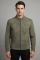 Men's Distressed Suede Leather Jacket
