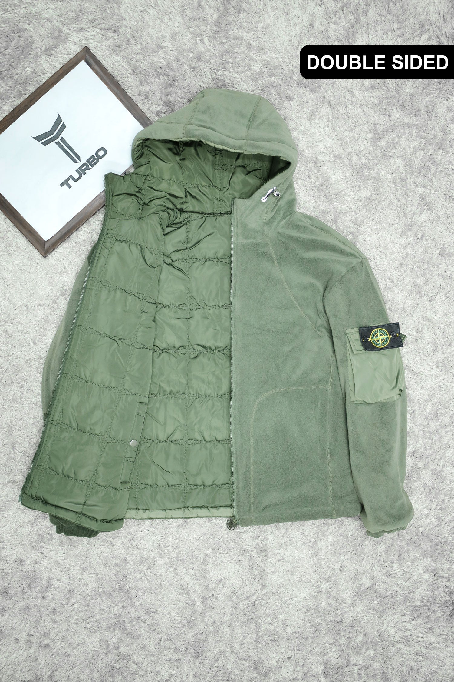 Stone Island Hooded Double Side Imported Puffer Jacket