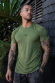 Rebok Wor Superium Detail Imp Dry-Fit Tee In Camo Green