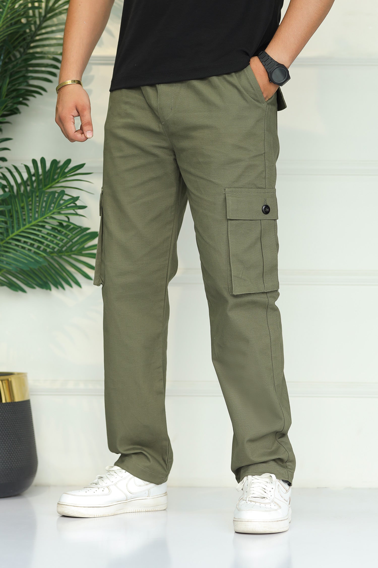 Turbo's 6 Pockets Loose Bottom Cargo Trouser