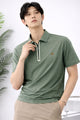 Turbo Embroidered Emblem Polo T-Shirt In Camo Green