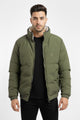 Synthetic Sherpa Collar Men's Imported Puffer Jacket
