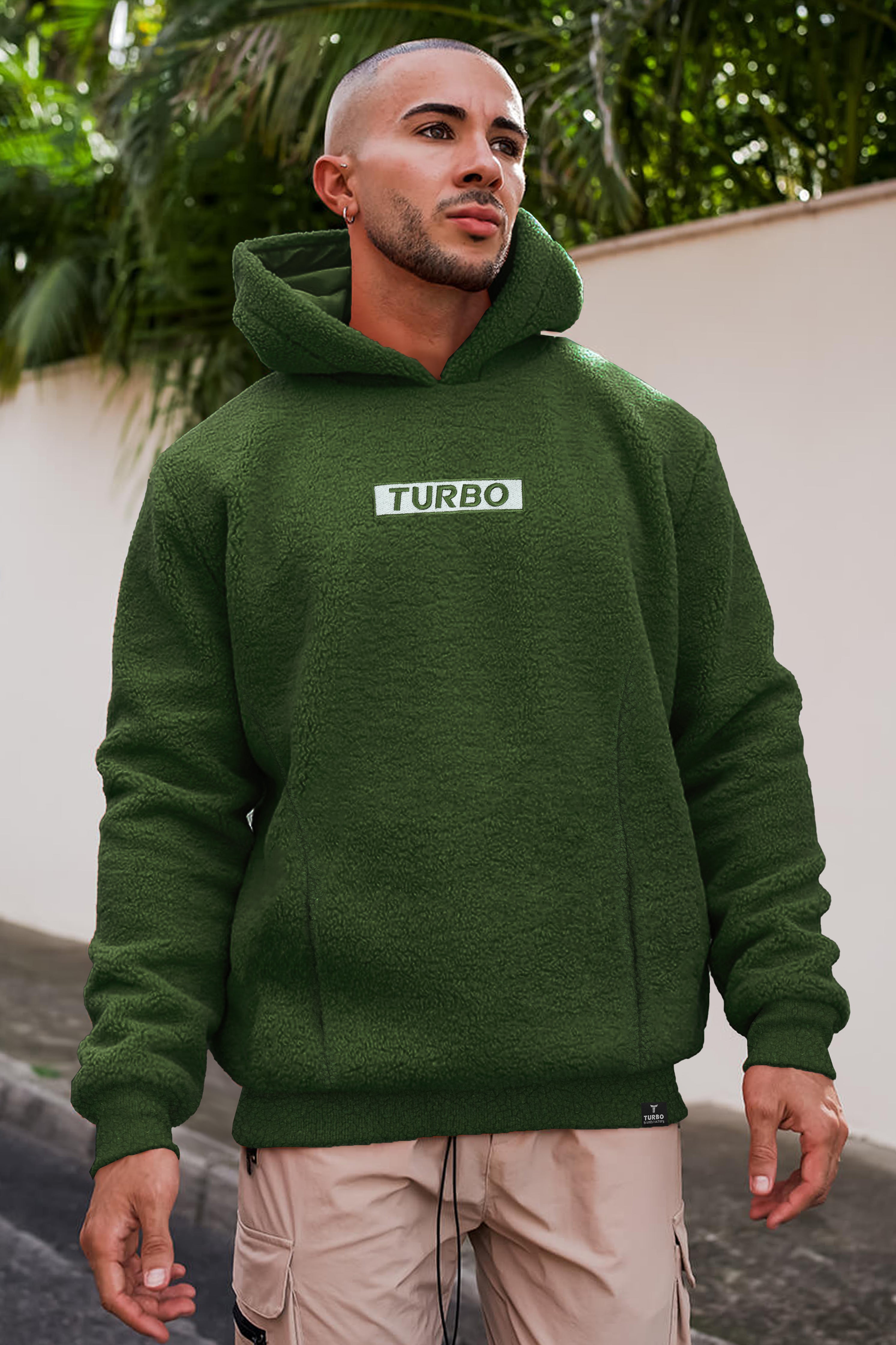 Turbo Cozy Imported Sherpa-Lined Hoodie