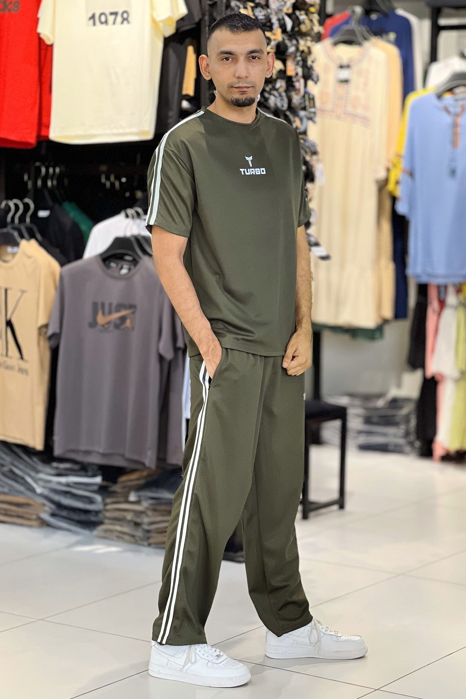 Turbo Hike Hydro Twin Stripe Oversize Tracksuit