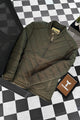 Cross Pattern Bubble Padded Imported Puffer Jacket