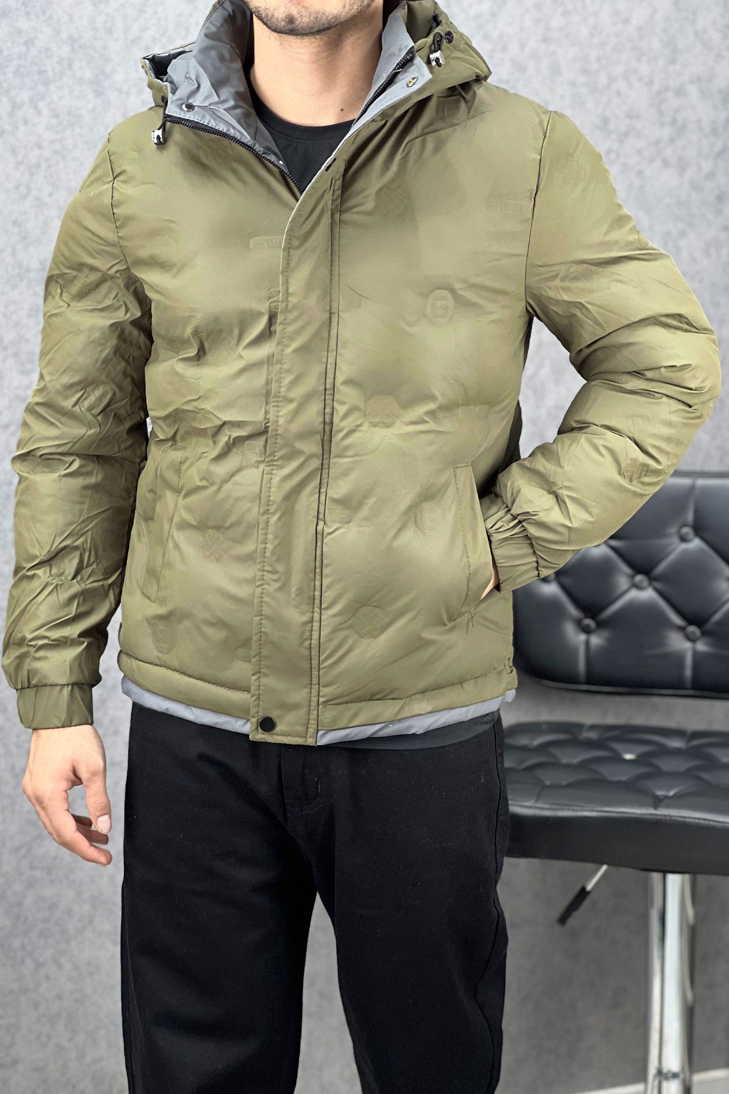 Contrast Tone Sides Padded Imported Puffer Jacket