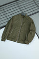 Comfy Cozy Rib Style Imported Light Weight Jacket In Camo Green