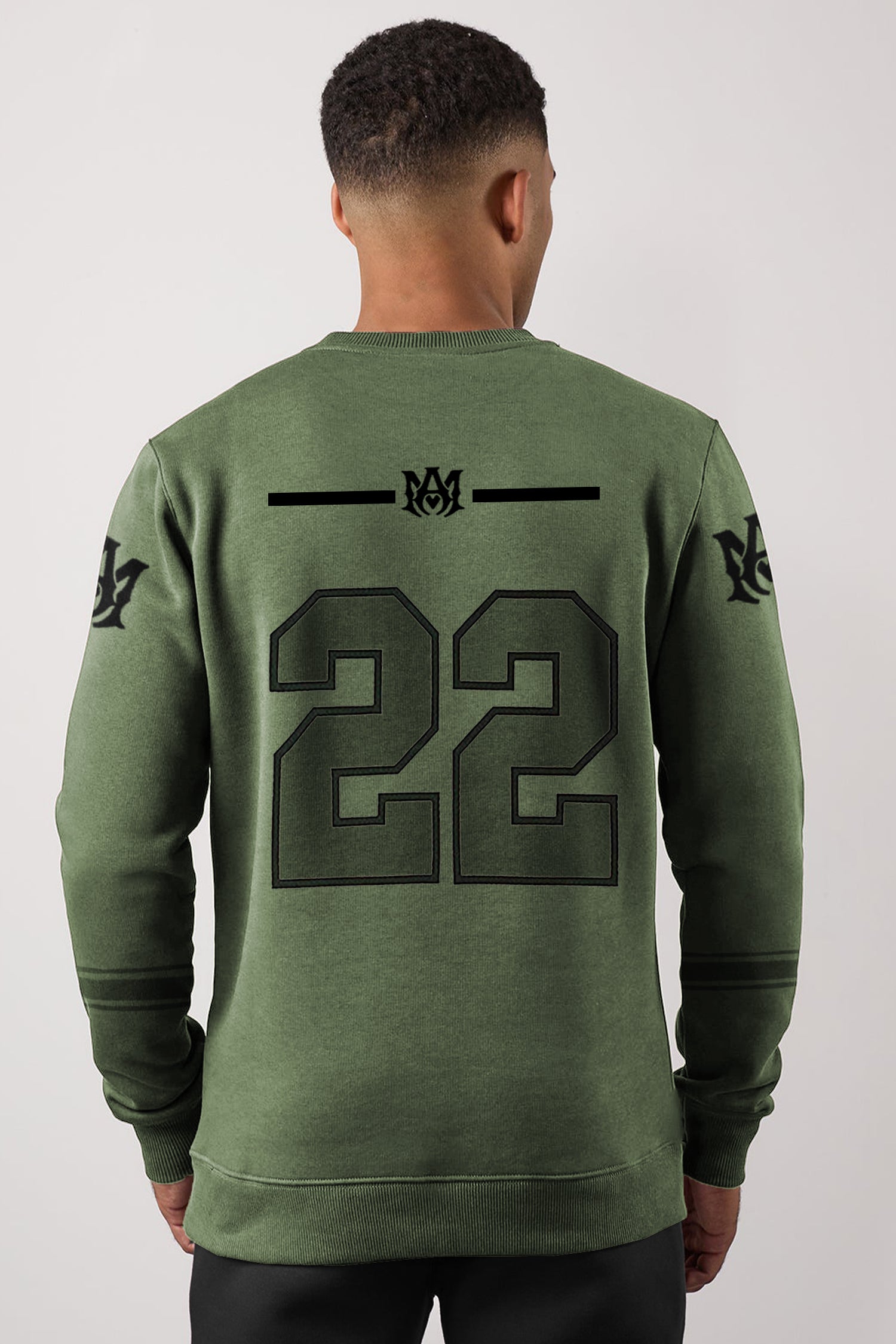 Amri 22 Signature Crew Neck Full Sleeves Men's Sweatshirt