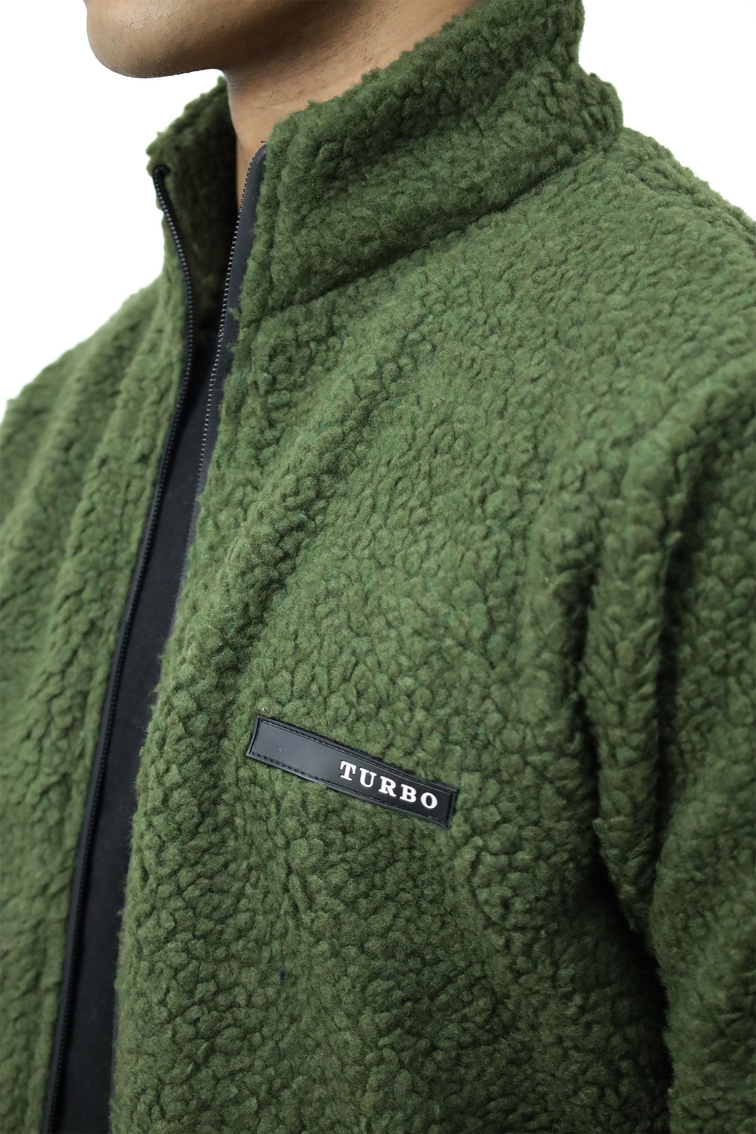 Turbo Zipper Style Sherpa Fleece Light Weight Jacket