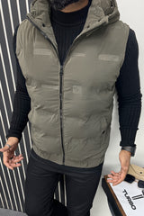 Logo Pattern Quilted Imported Men's Gilet