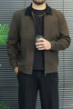 Turbo Textured Stripe Design Imp Men's Wool Jacket