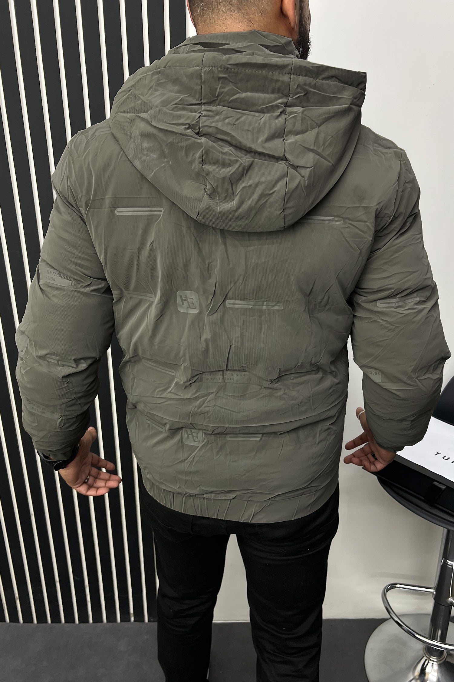 New Edition Branded Hood Style Imported Puffer Jacket