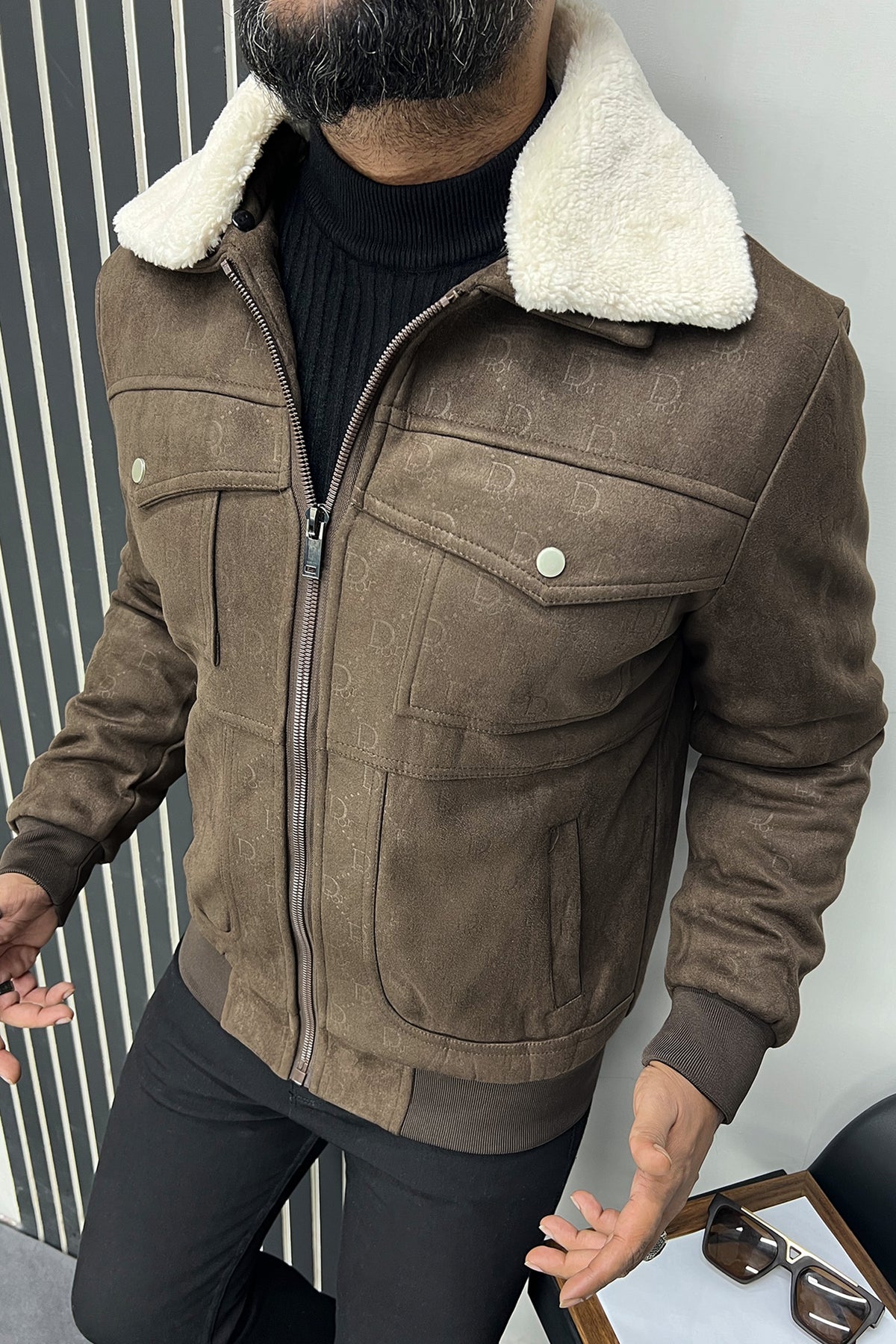 Dor Classic Men's Suede Jacket