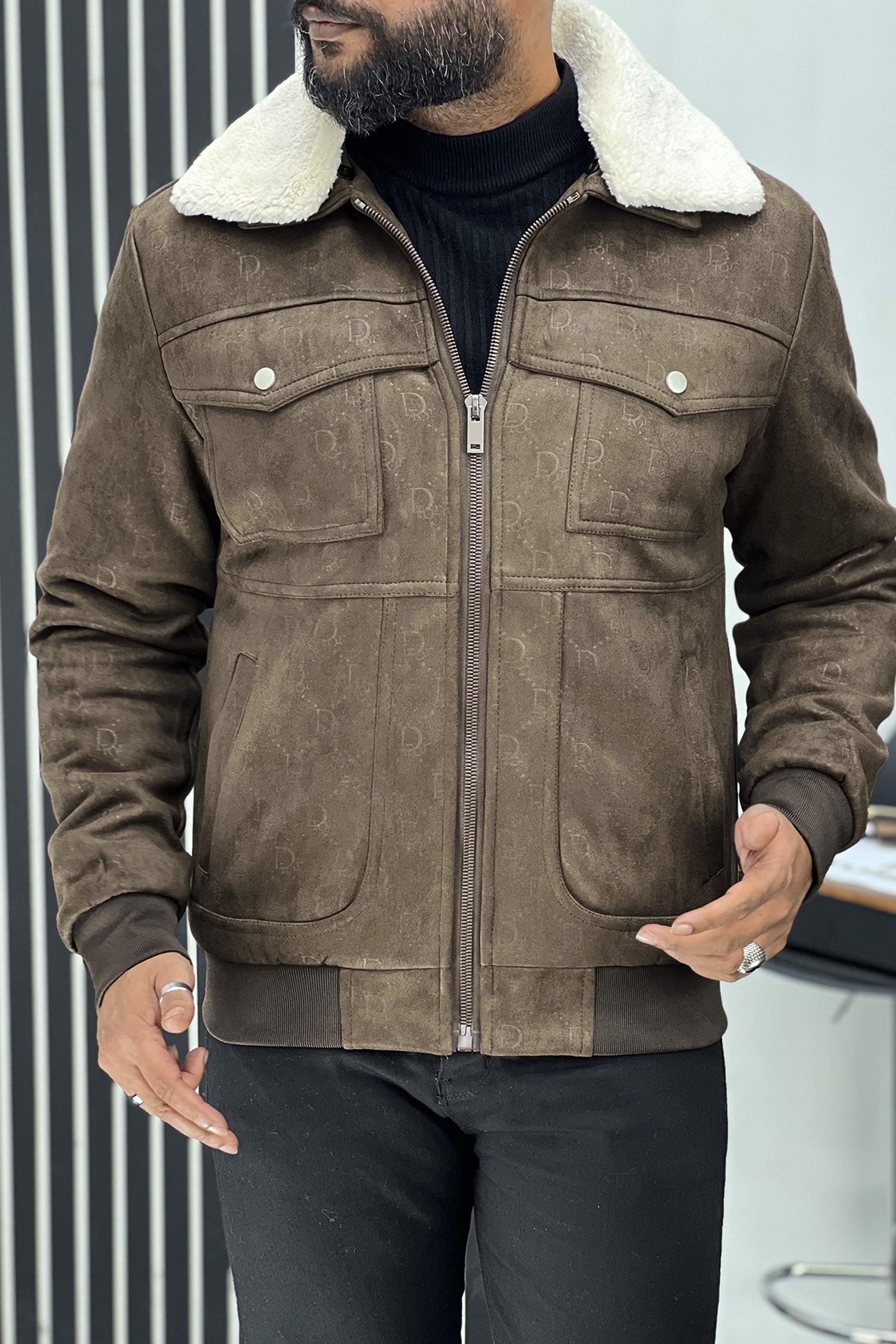 Dor Classic Men's Suede Jacket