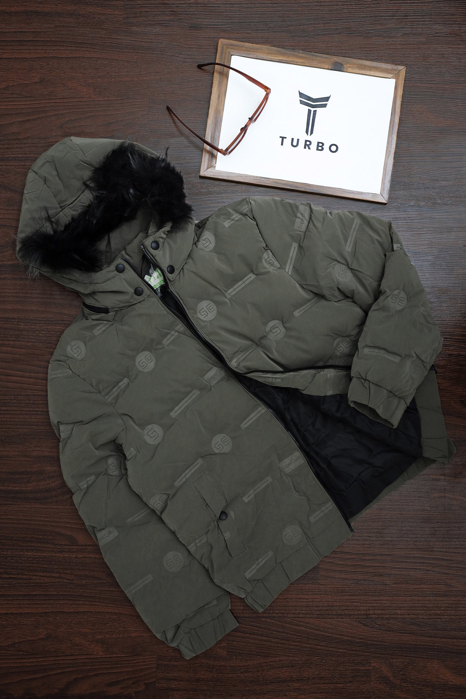 Fashionable Trendy Hood Style Imported Puffer Jacket