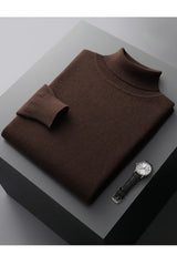 Turtleneck Cashmere High Neck In Chocolate