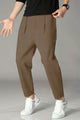 Turbo Urban-Fit Single Plate Waffle Trouser In Chocolate