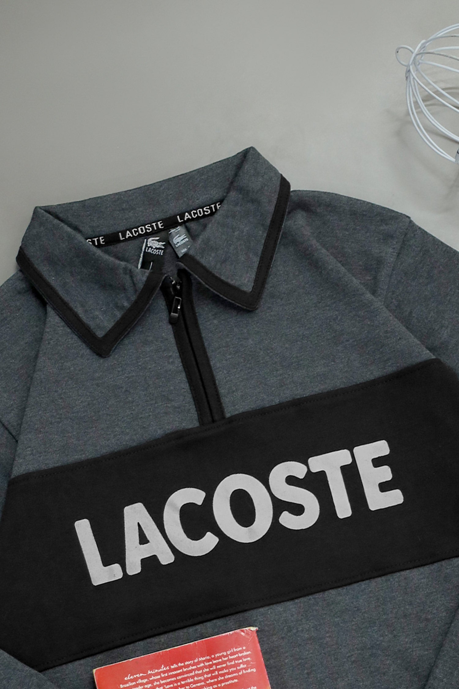 Lcste Color-Block Panel Imported Men's Sweatshirt