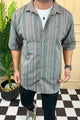 Turbo Spring Edit Textured Casual Shirt In Charcoal