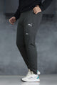 Pma Tapered Knit Grip Bottom Slim-Fit Trouser In Charcoal