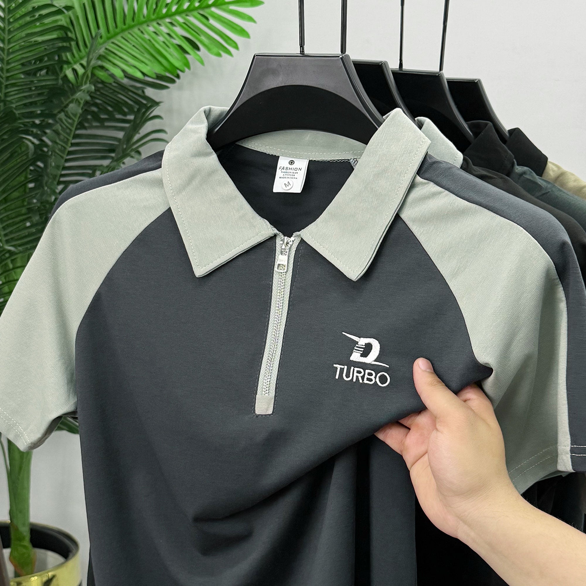 Turbo Modern Placket Men's Polo Shirt
