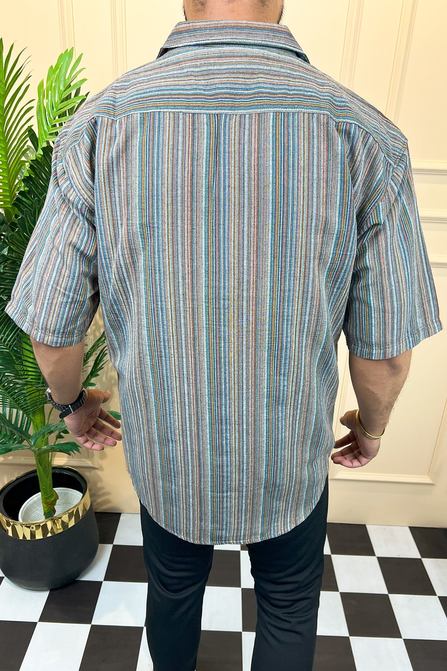 Turbo Spring Edit Textured Casual Shirt