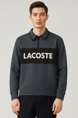 Lcste Color-Block Panel Imported Men's Sweatshirt